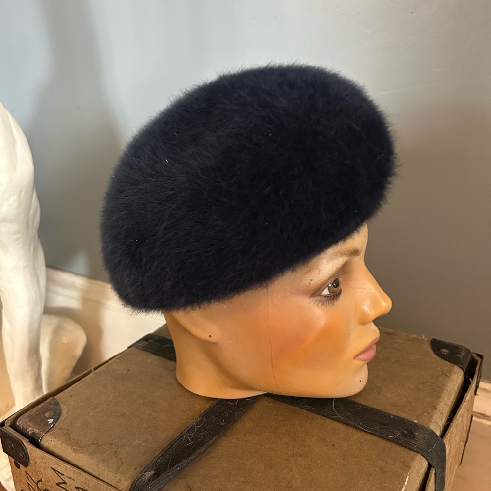 Kangol Navy Blue Fuzzy Beret